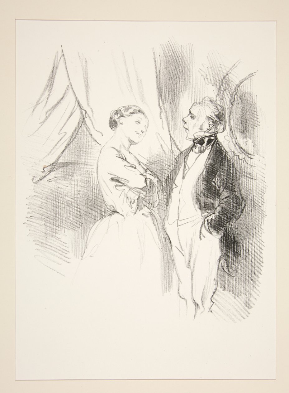 Une discussion. - Paul Gavarni