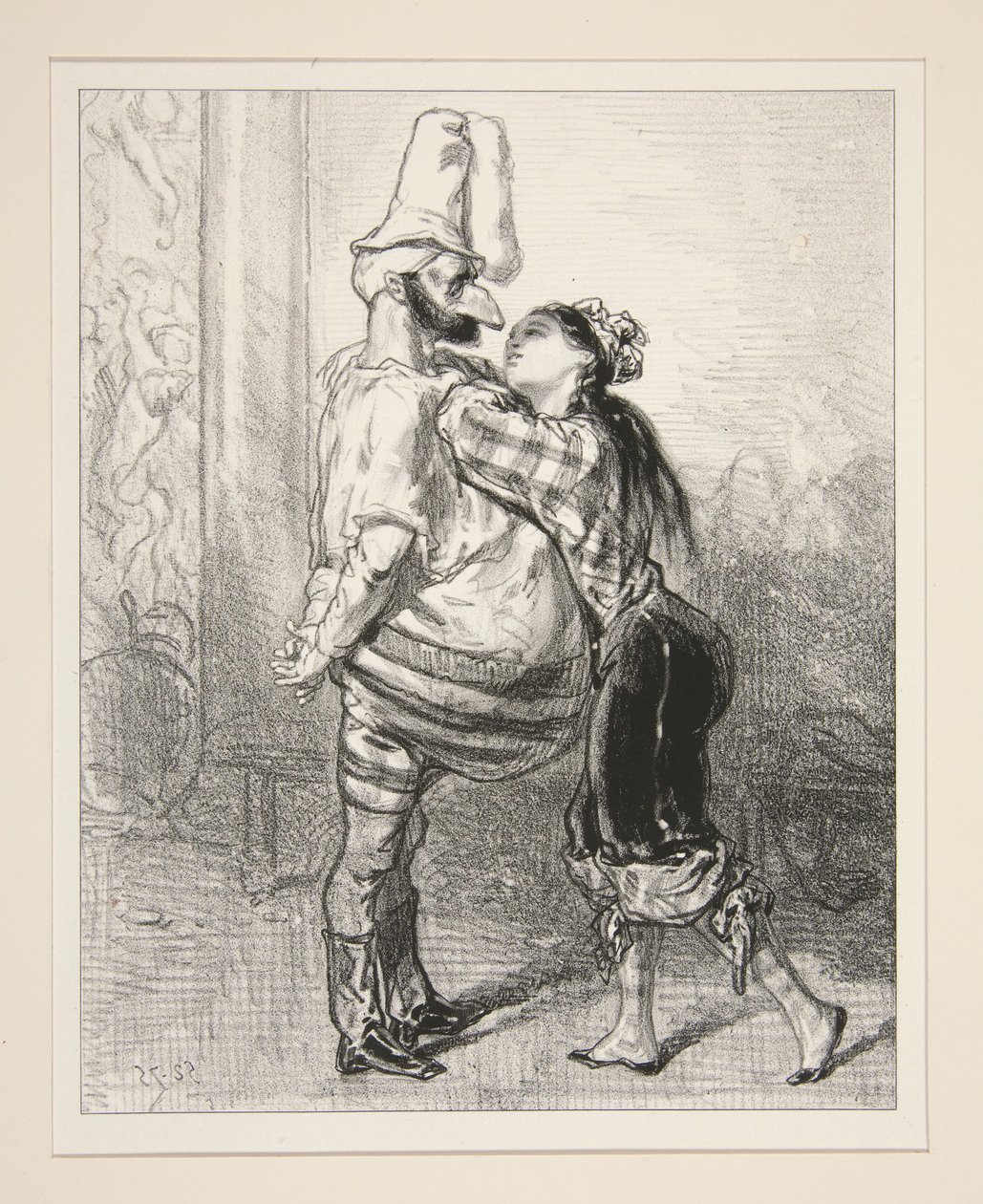 As-tu dejeune, Pierrot - Paul Gavarni
