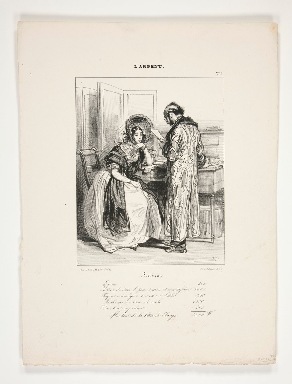 Bordereau - Paul Gavarni