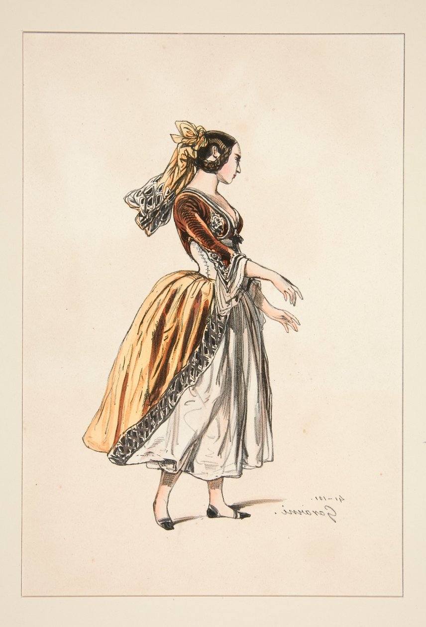 CALABROISE. Voile de foulard. ... - Paul Gavarni