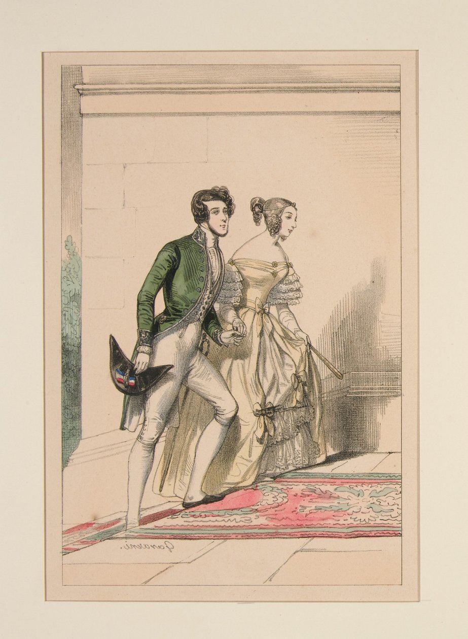 Costume de cour 1837, ... - Paul Gavarni