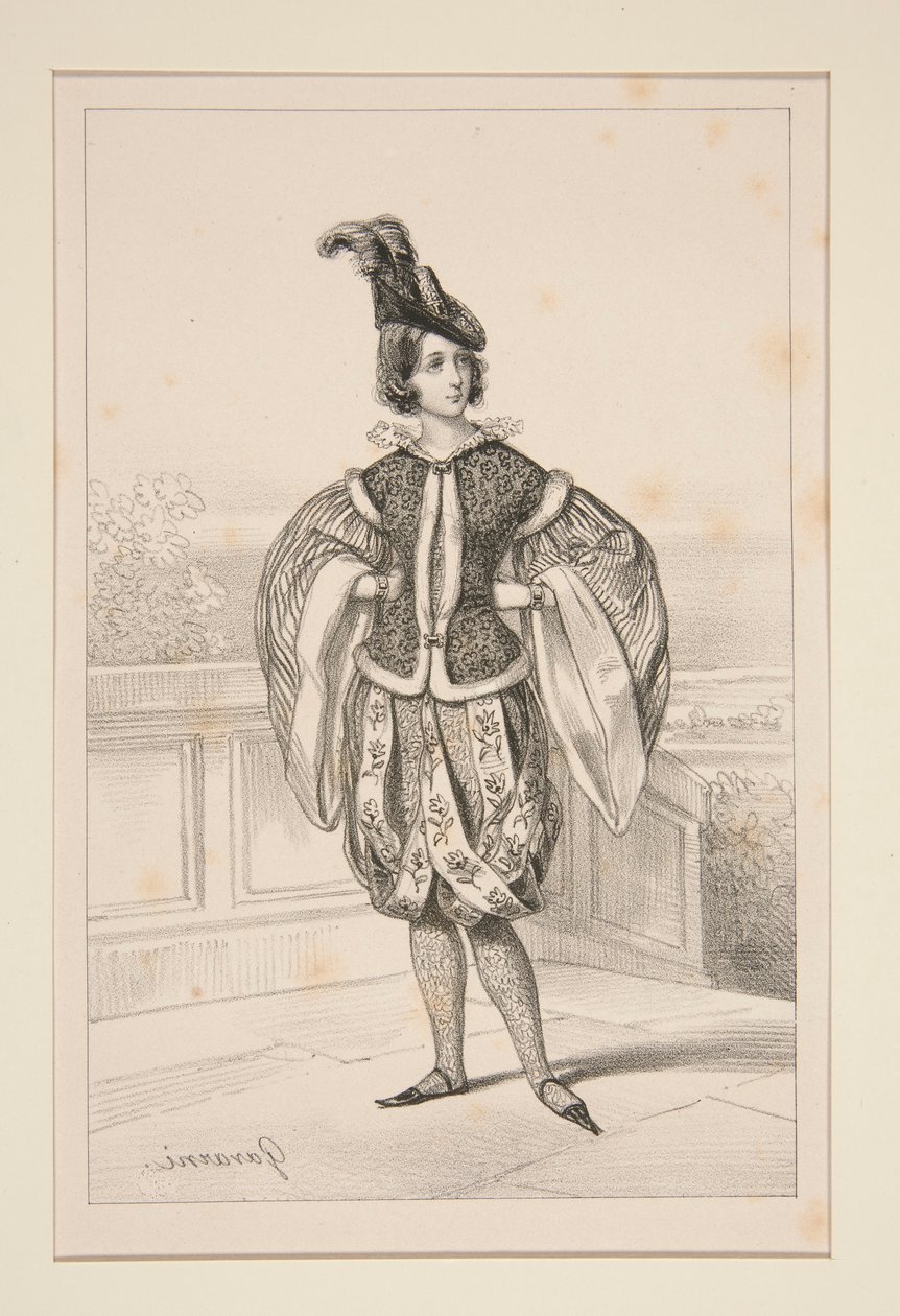 Costume de Mme la Marquise de L.. - Paul Gavarni