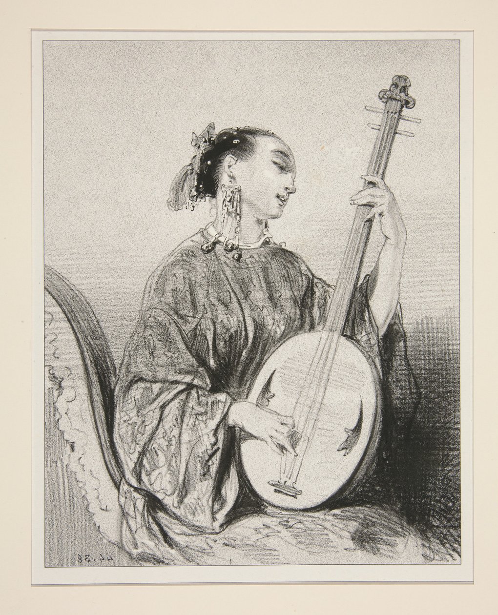 Chanteuse chinoise - Paul Gavarni