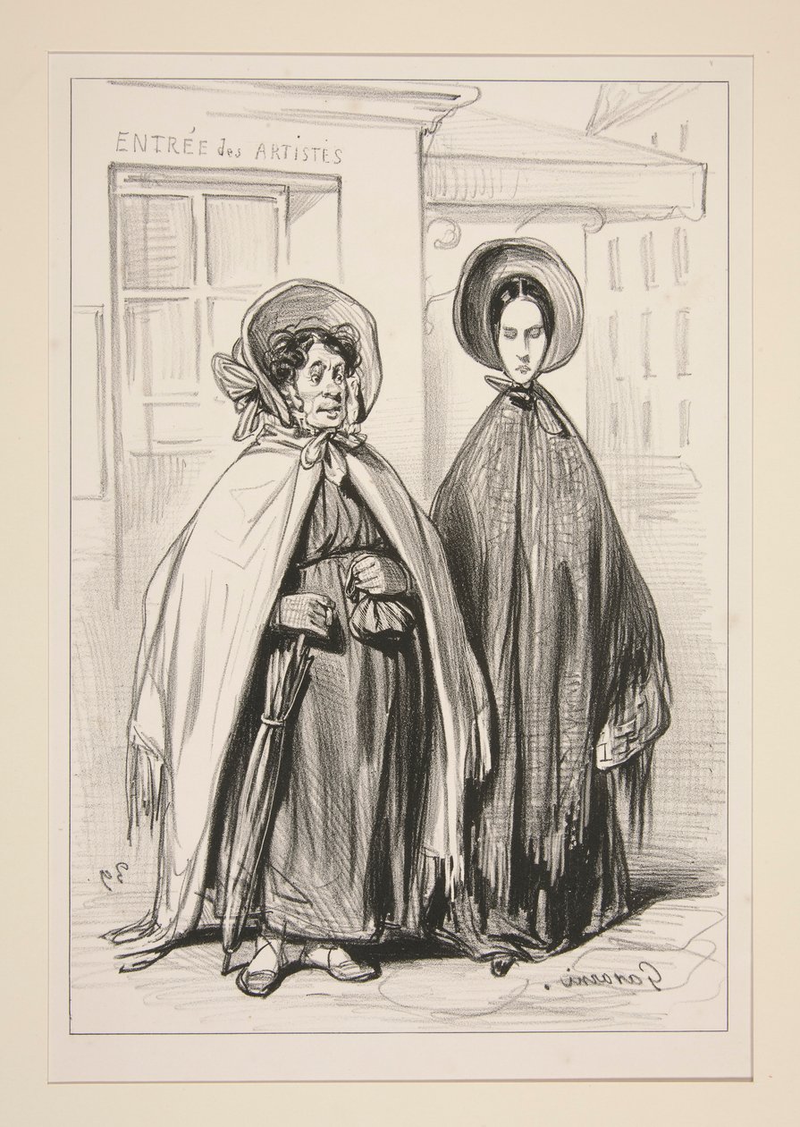 Chemin du théâtre - Paul Gavarni