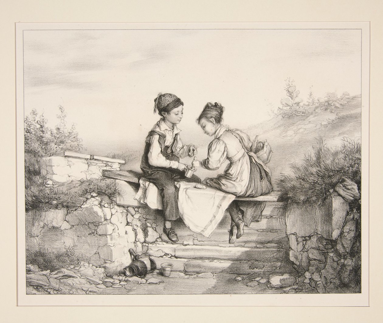 DEJEUNER DE GARCON. - Paul Gavarni