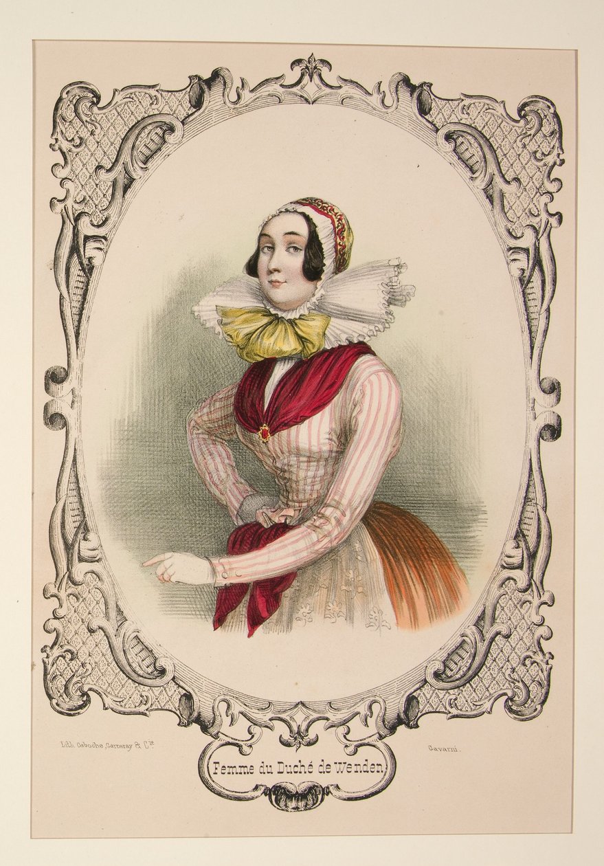 Femme du duché de Wenden - Paul Gavarni