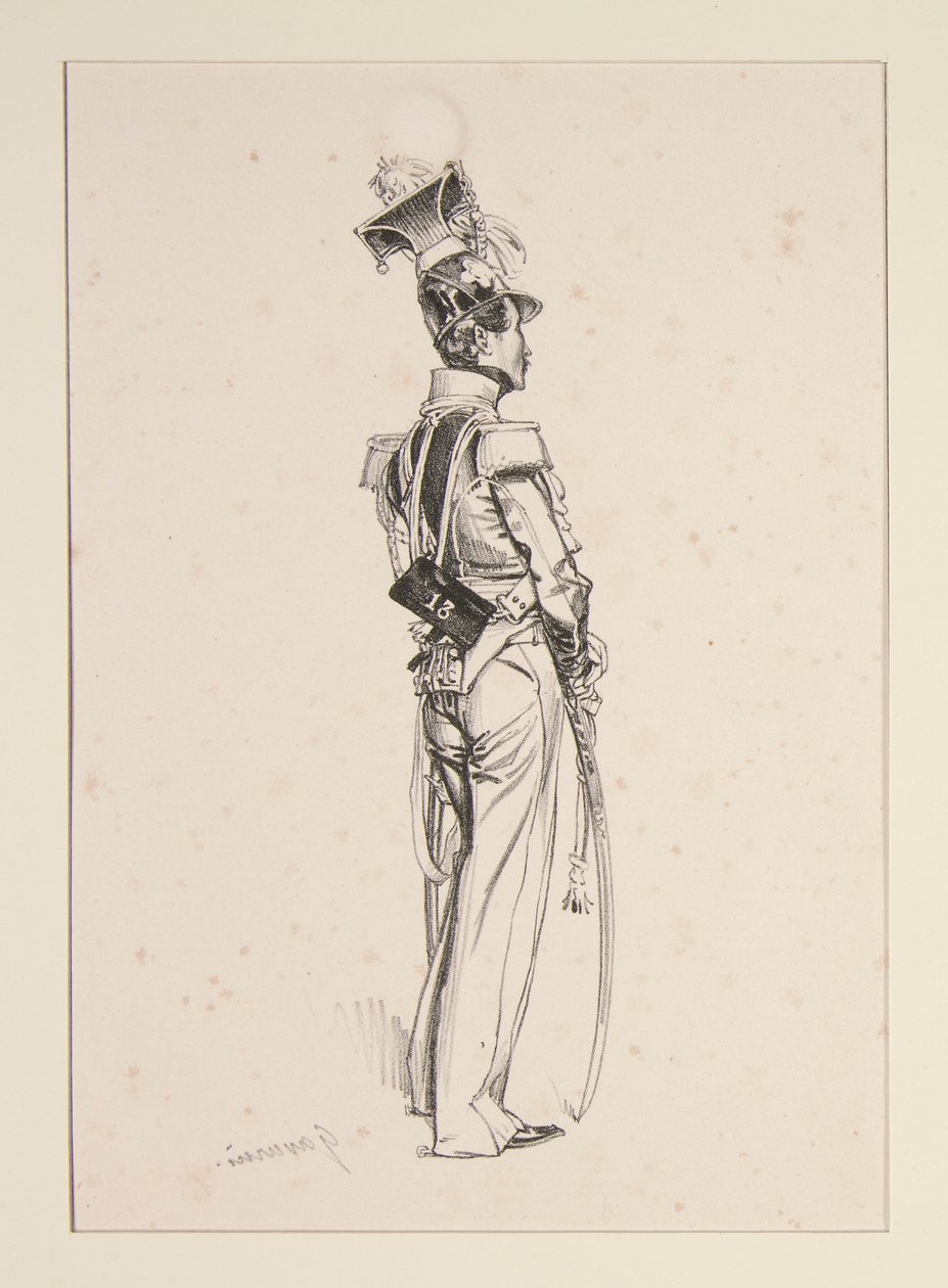 GARDE NATIONAL à cheval - Paul Gavarni