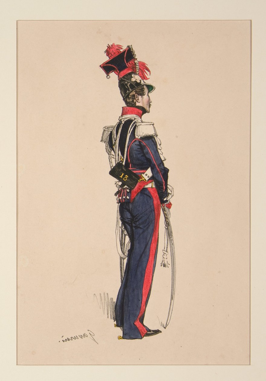 Garde nationale à cheval - Paul Gavarni