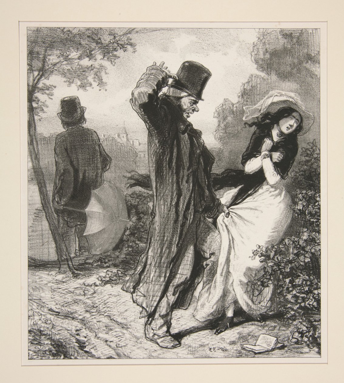 Ne gueule pas!... Je cogne. - Paul Gavarni