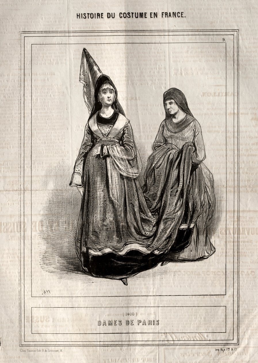Histoire du costume en France : Dames de Paris - Paul Gavarni