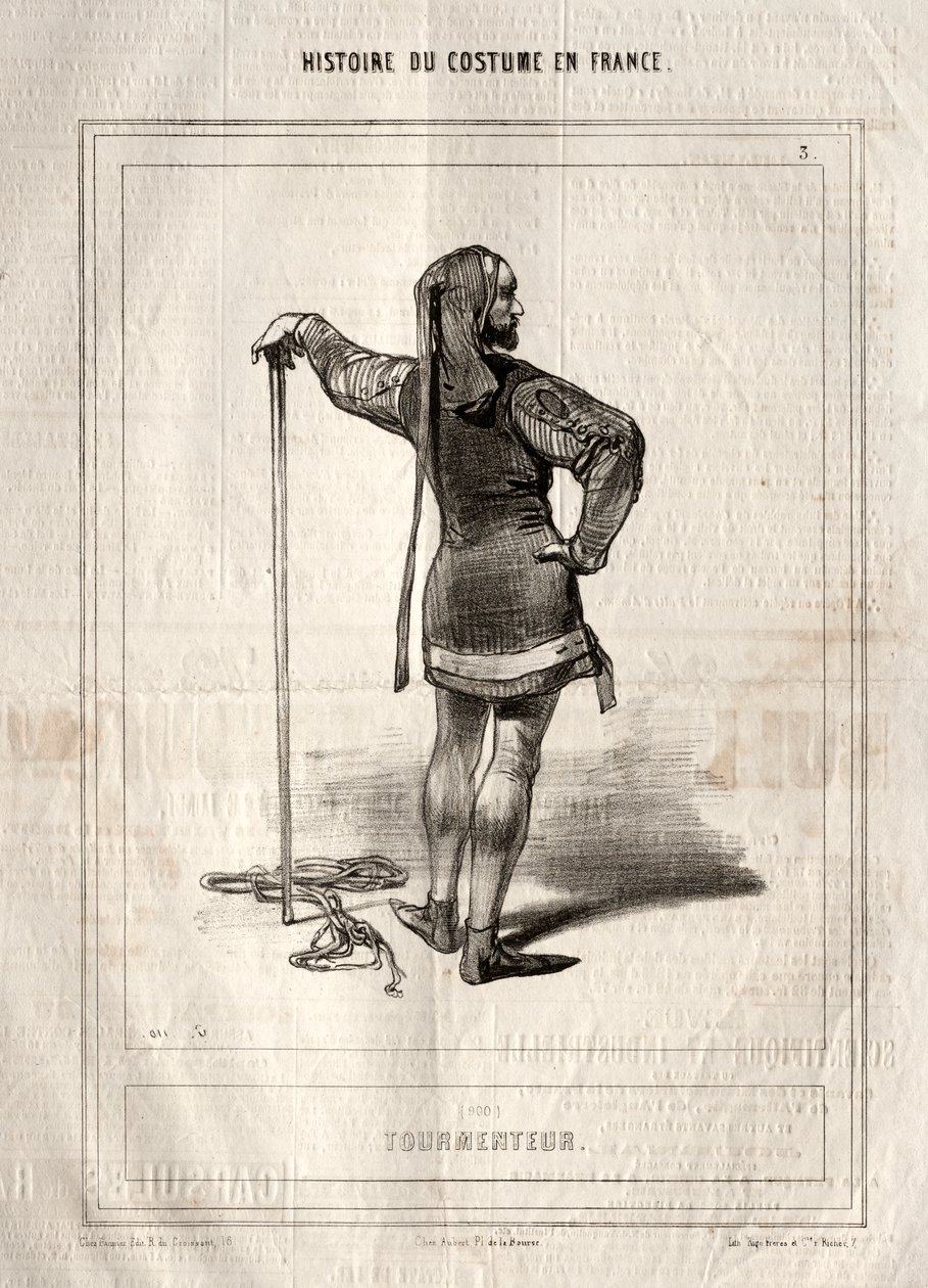 Histoire du Costume en France : Tourmenteur - Paul Gavarni