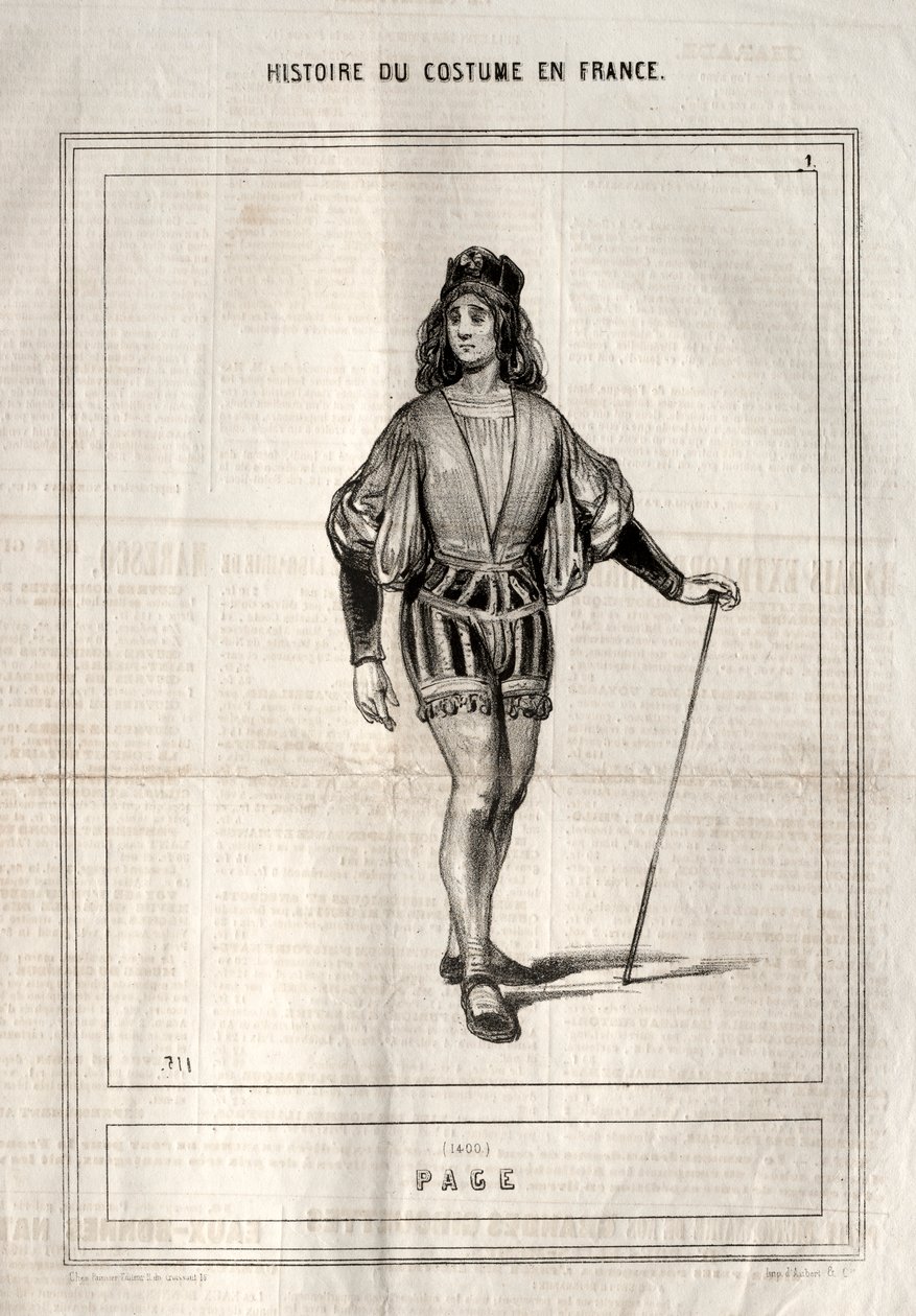 Historique du Costume en France: Page - Paul Gavarni