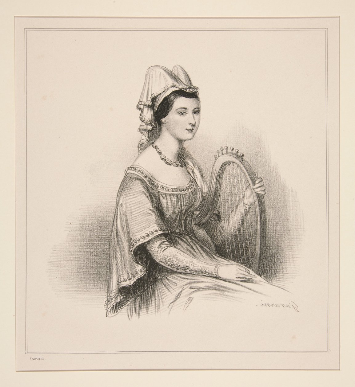 ITALIENNE EN 1300 - Paul Gavarni