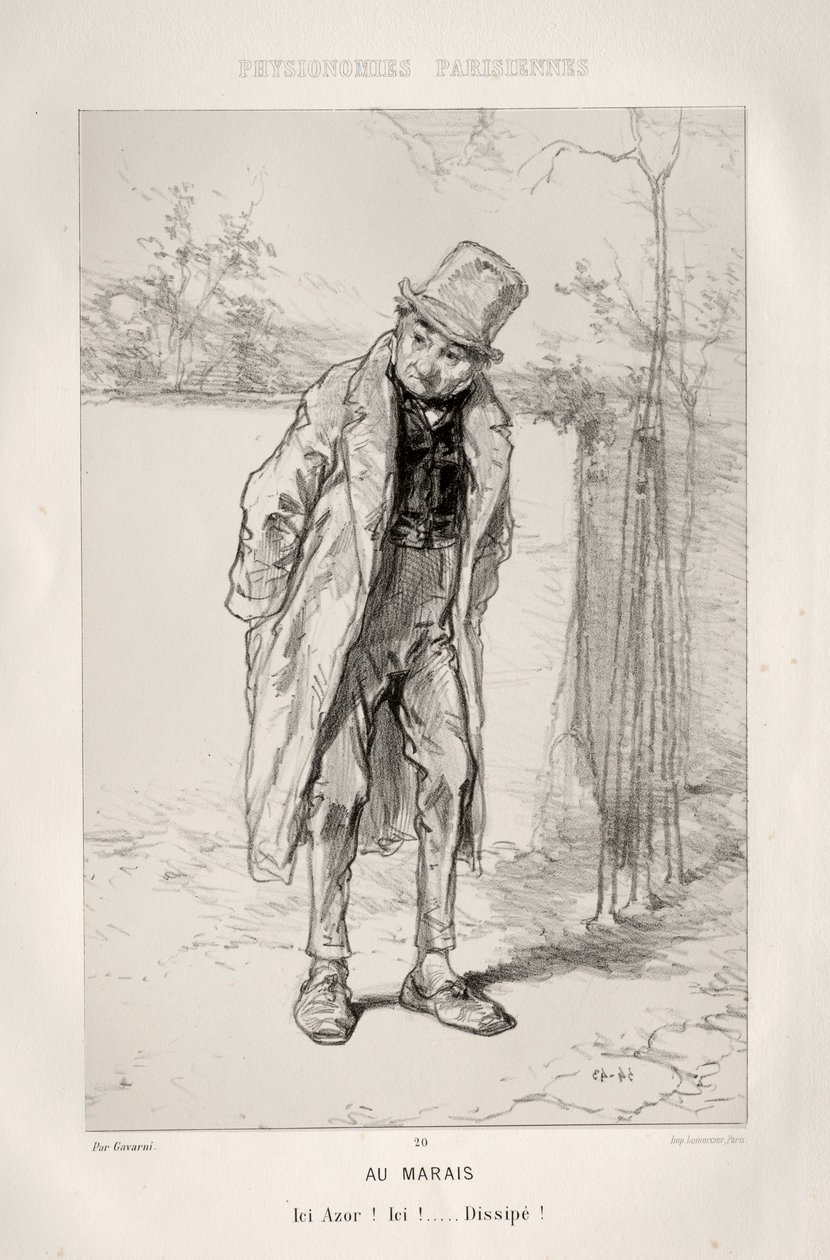 Dans le Quartier du Marais - Paul Gavarni