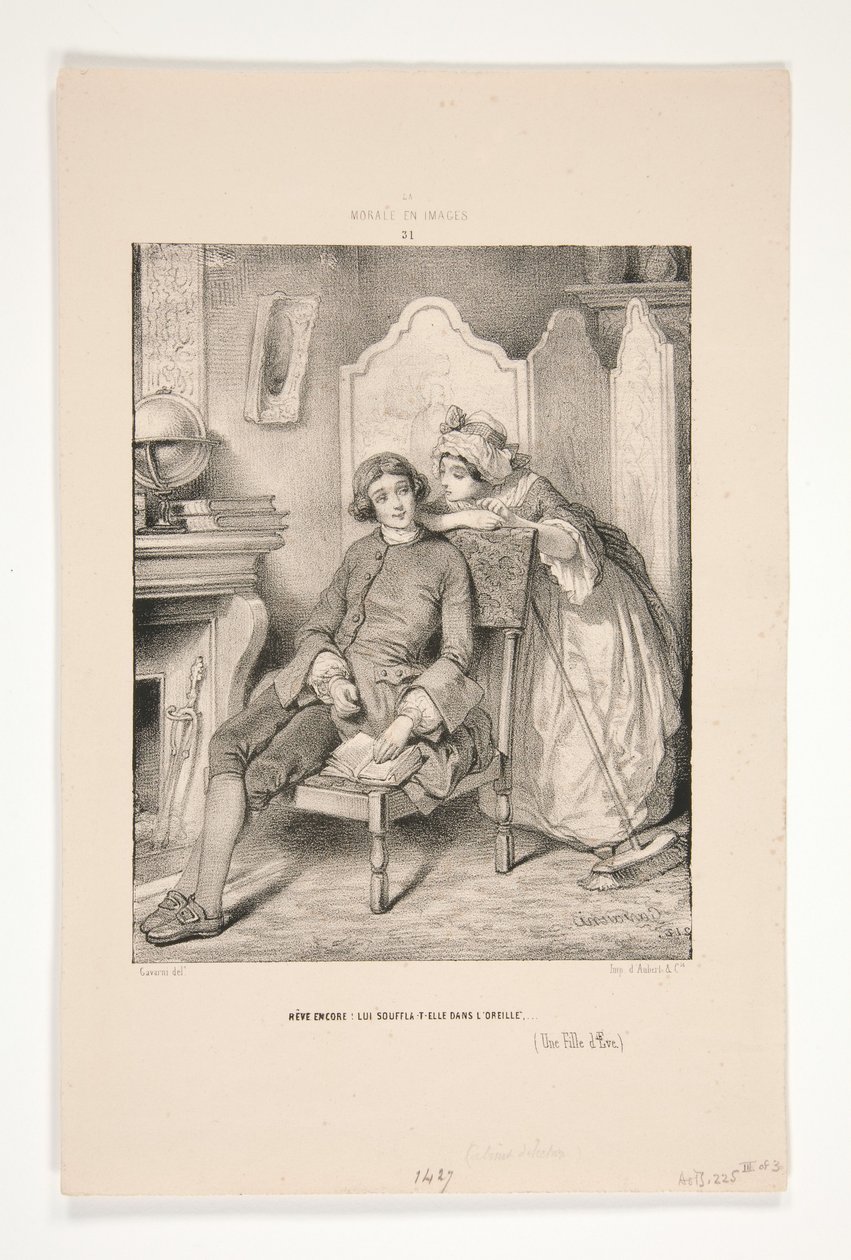 Jean-Jacques et Mlle Merceret - Paul Gavarni