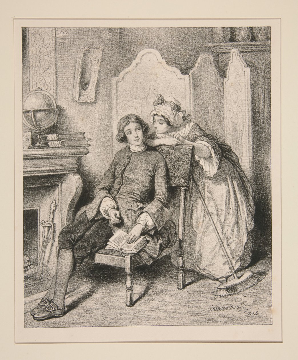 Jean-Jacques et Mlle Merceret - Paul Gavarni