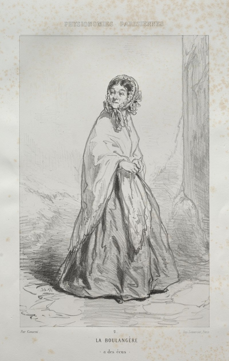 La boulangère - Paul Gavarni