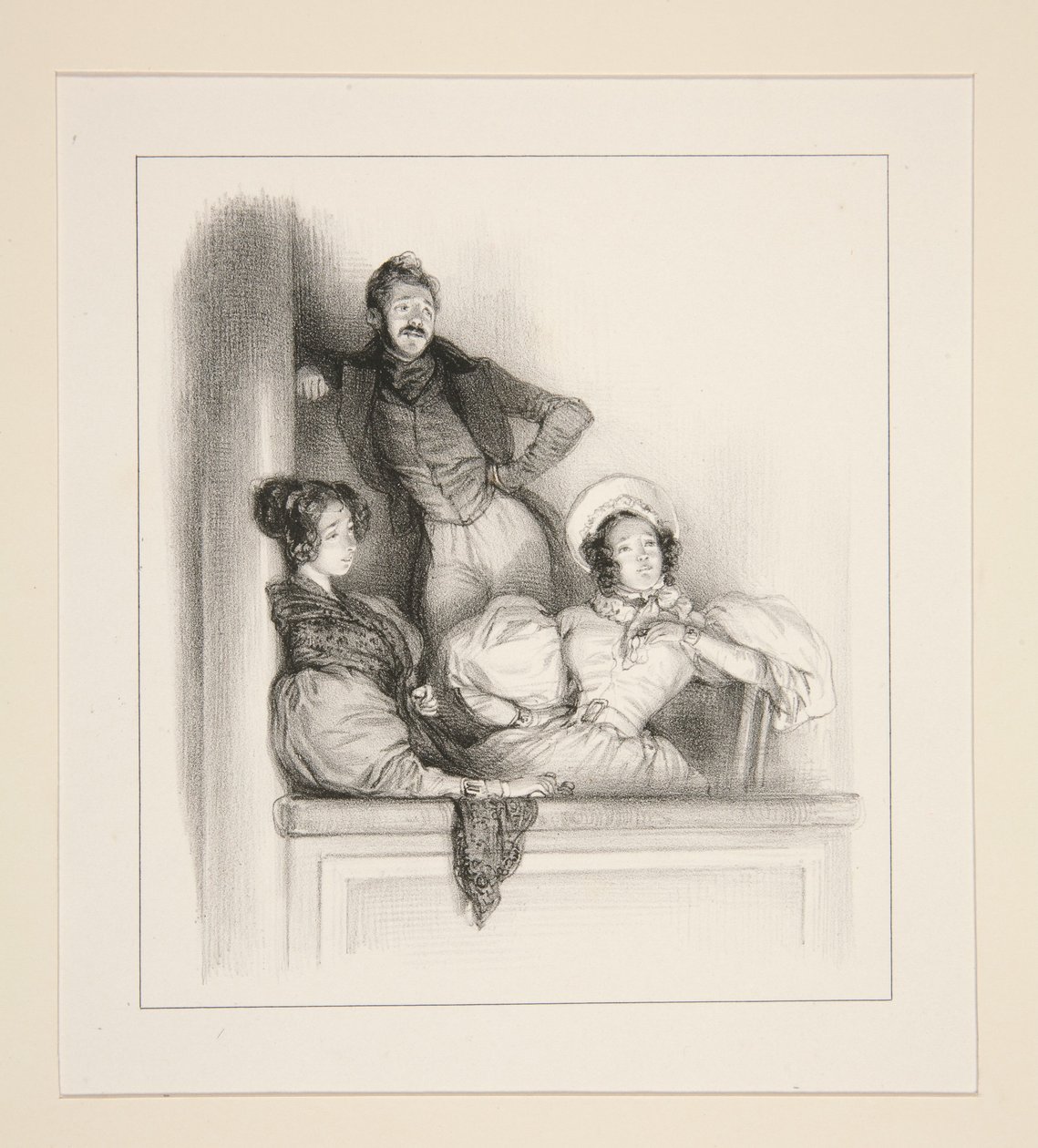 La Loge Des Bouffes. - Paul Gavarni