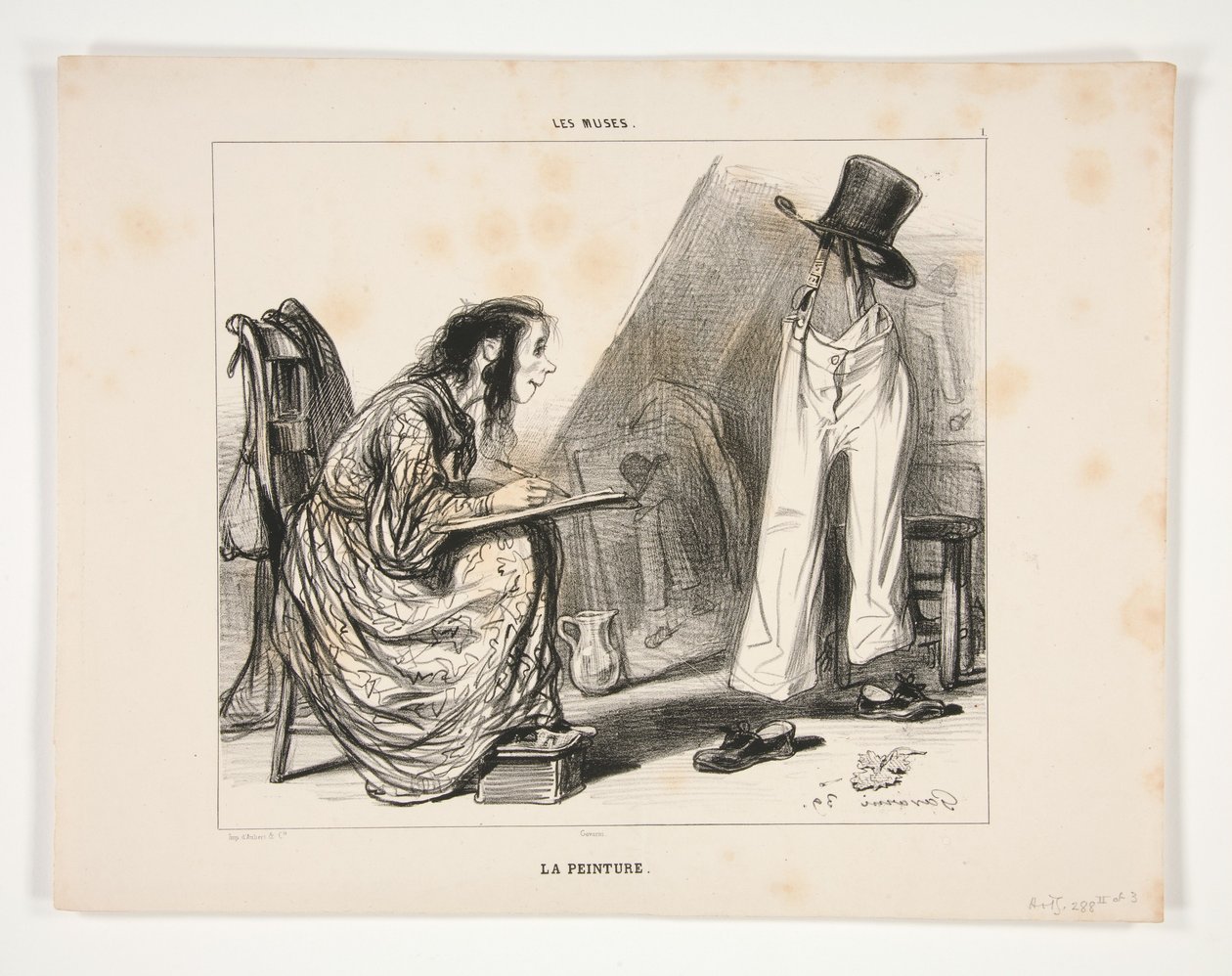 La Peinture - Paul Gavarni