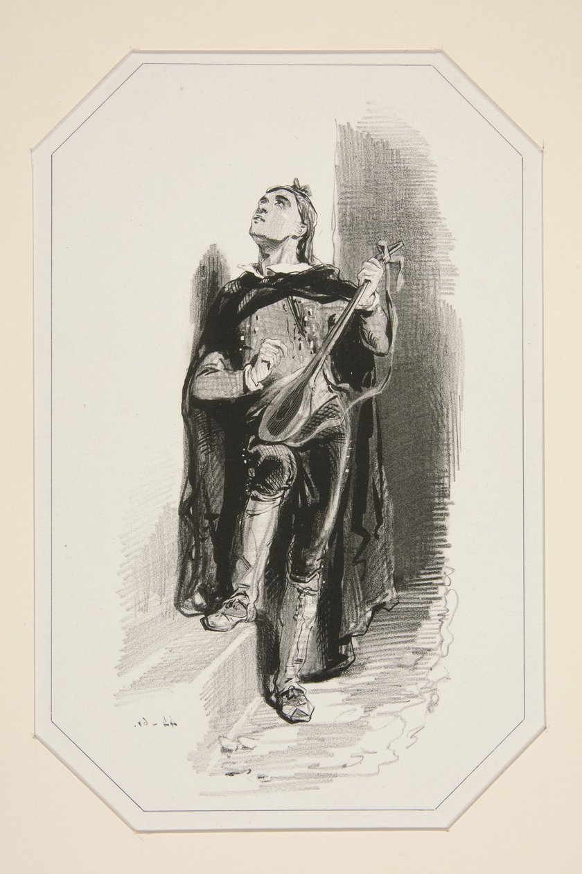 La Serenade - Paul Gavarni