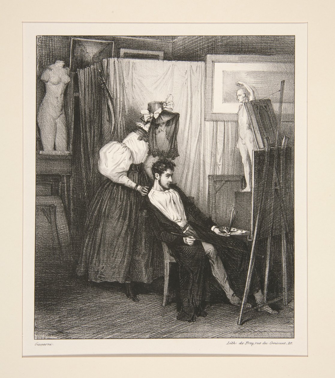 La Soeur de Lait du Vicaire - Paul Gavarni