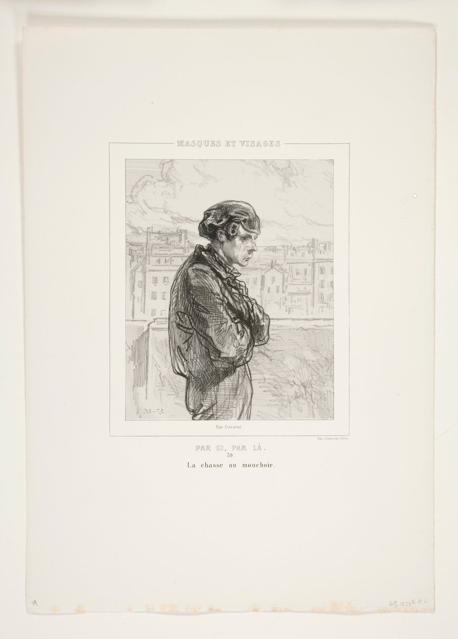 La chasse au mouchoir - Paul Gavarni