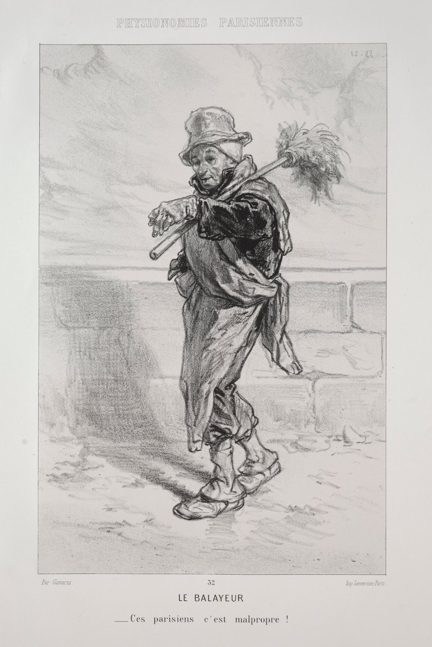 Le Balayeur - Paul Gavarni