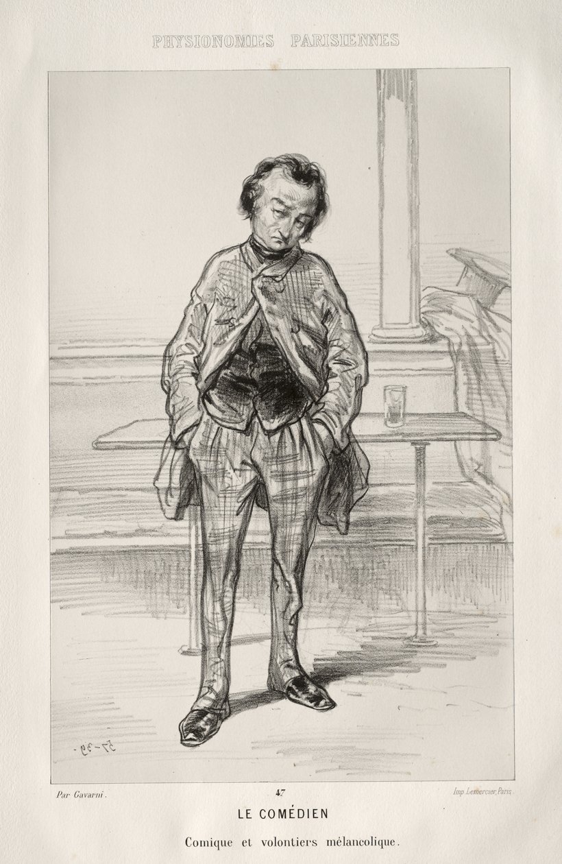 Le Comédien - Paul Gavarni