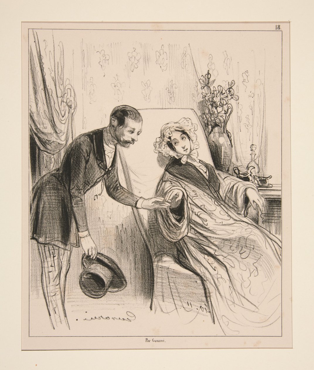 Le Grand Lever - Paul Gavarni