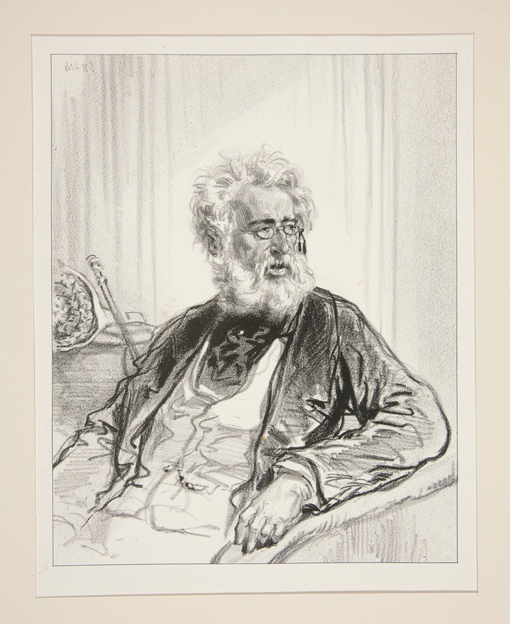 Le lion devenu vieux. - Paul Gavarni