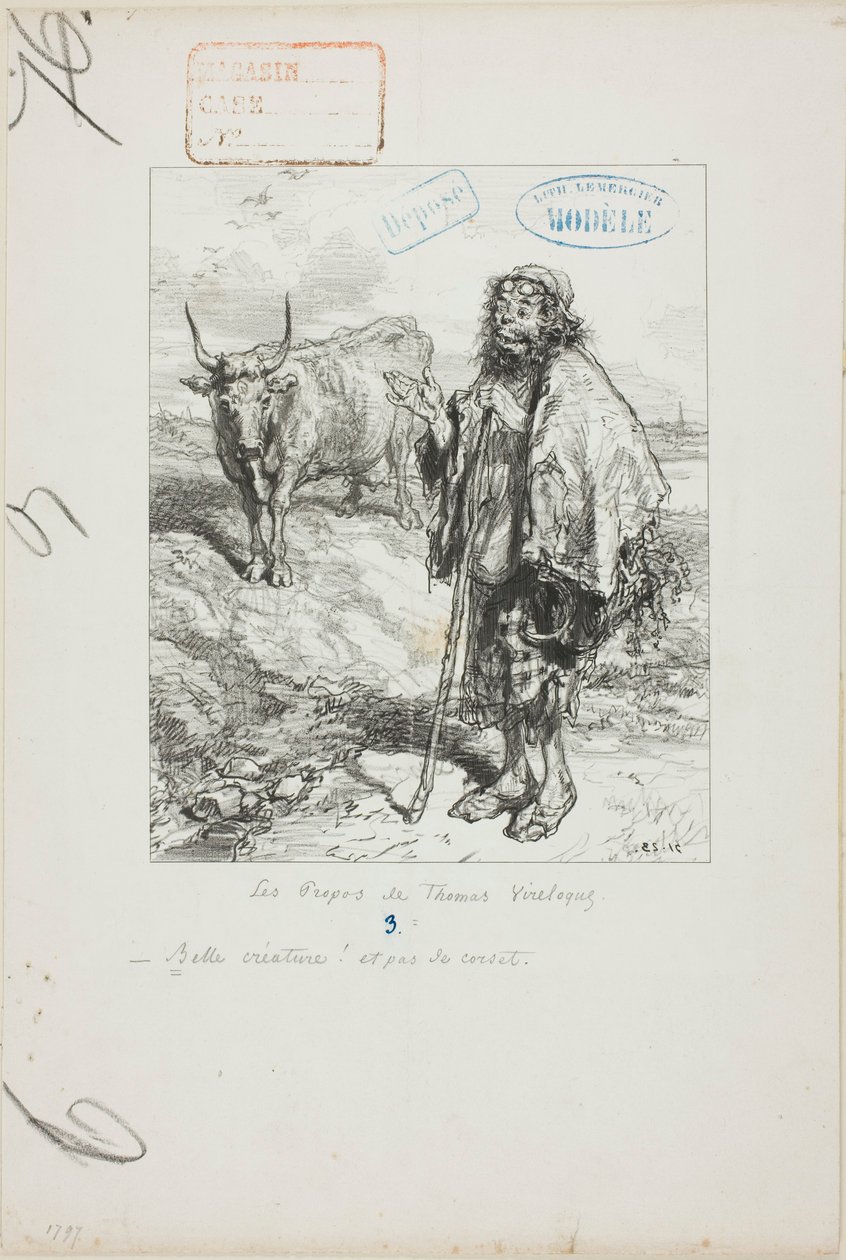 Série Les Parents Terribles : Une belle créature—et pas de corsets - Paul Gavarni