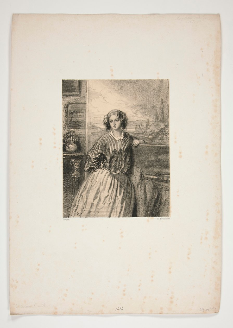 Les Femmes Artistes / Madame E. de B - Paul Gavarni