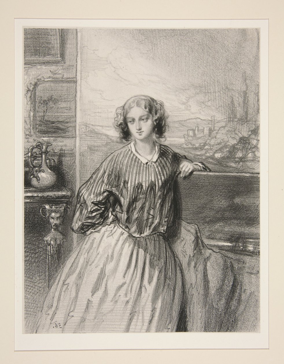Les Femmes Artistes/ Madame E. de B... - Paul Gavarni