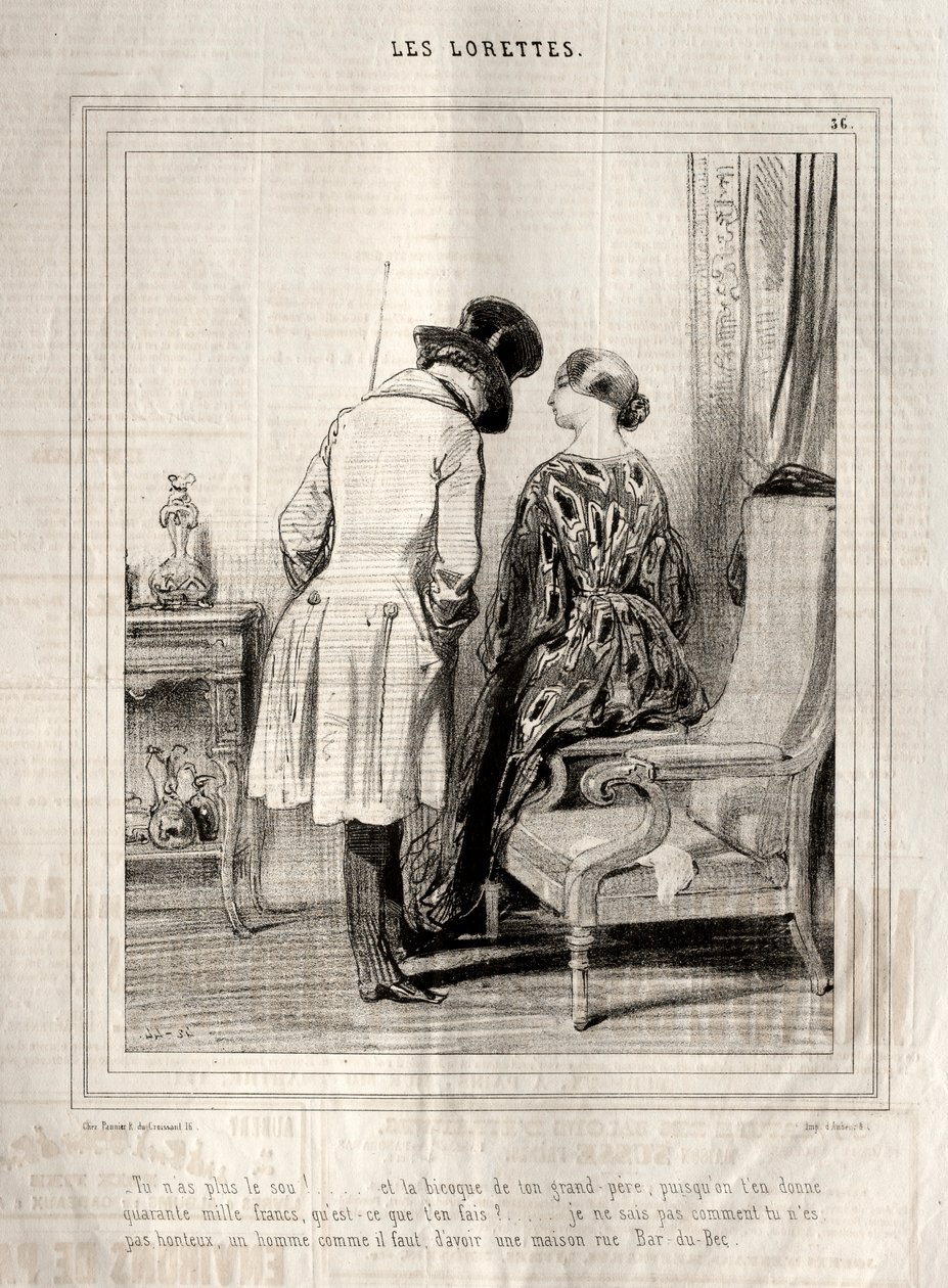 Les Lorettes, 1842 - Paul Gavarni