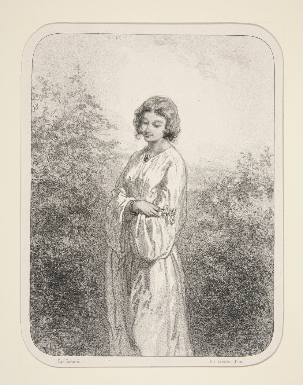 Les Marguerites - Paul Gavarni