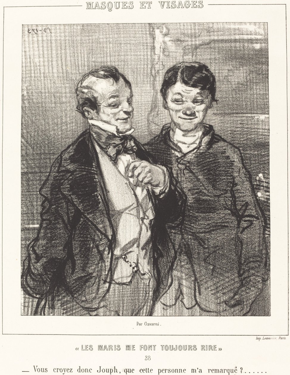 Les maris me font toujours rire - Paul Gavarni