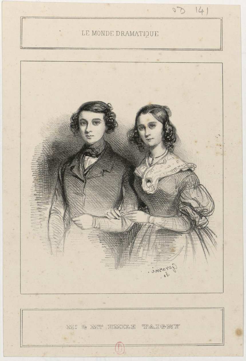 M. et Mme Émile Taigny - Paul Gavarni
