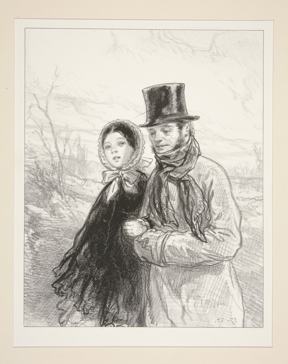 Ma fille va entamer son grand morceau - Paul Gavarni