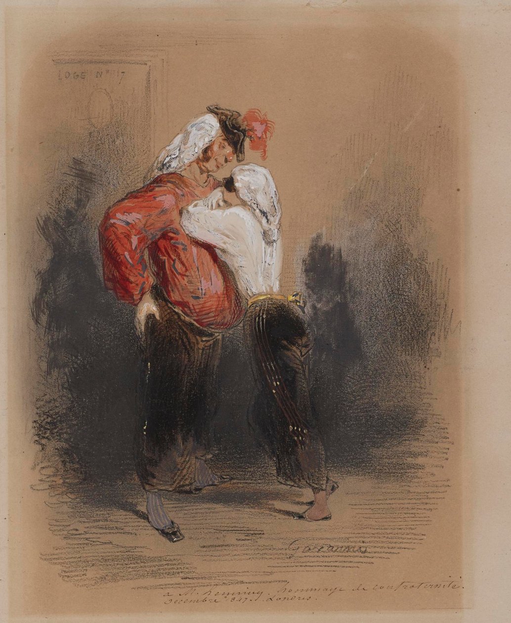 Un homme et une femme déguisés - Paul Gavarni