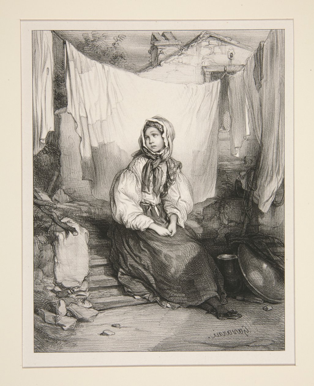 Mélancolie - Paul Gavarni
