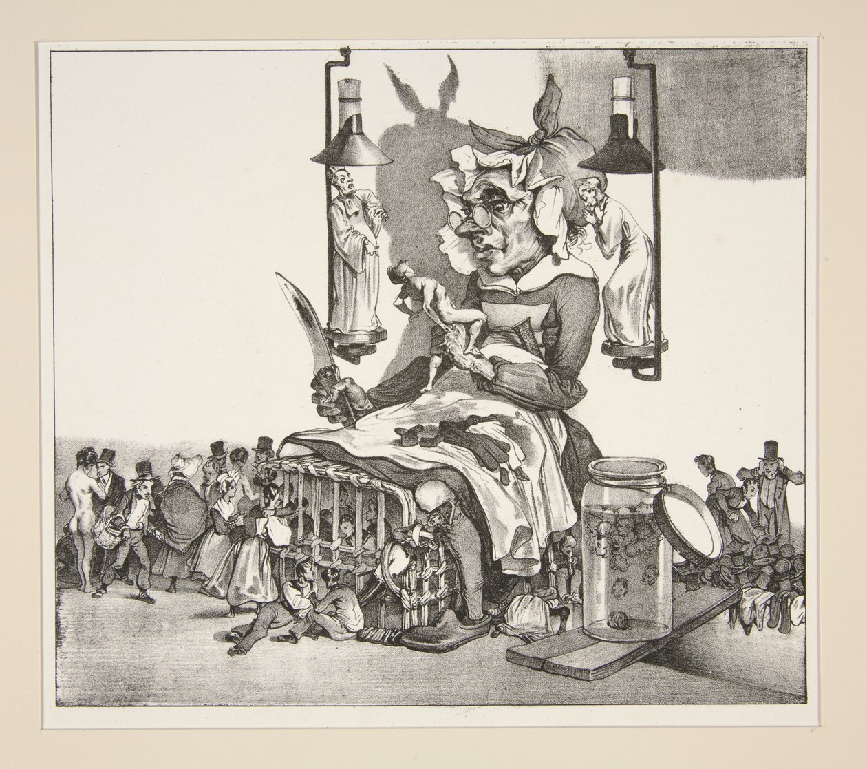 Mlle Monarchie, Félicité, Désirée - Paul Gavarni