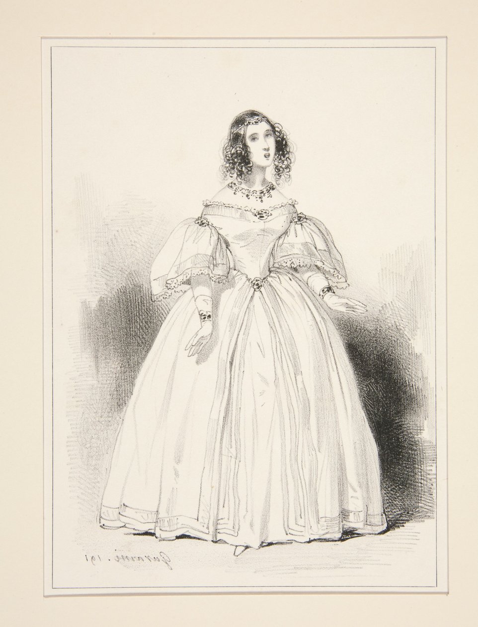 Mme Anna Thillon - Paul Gavarni