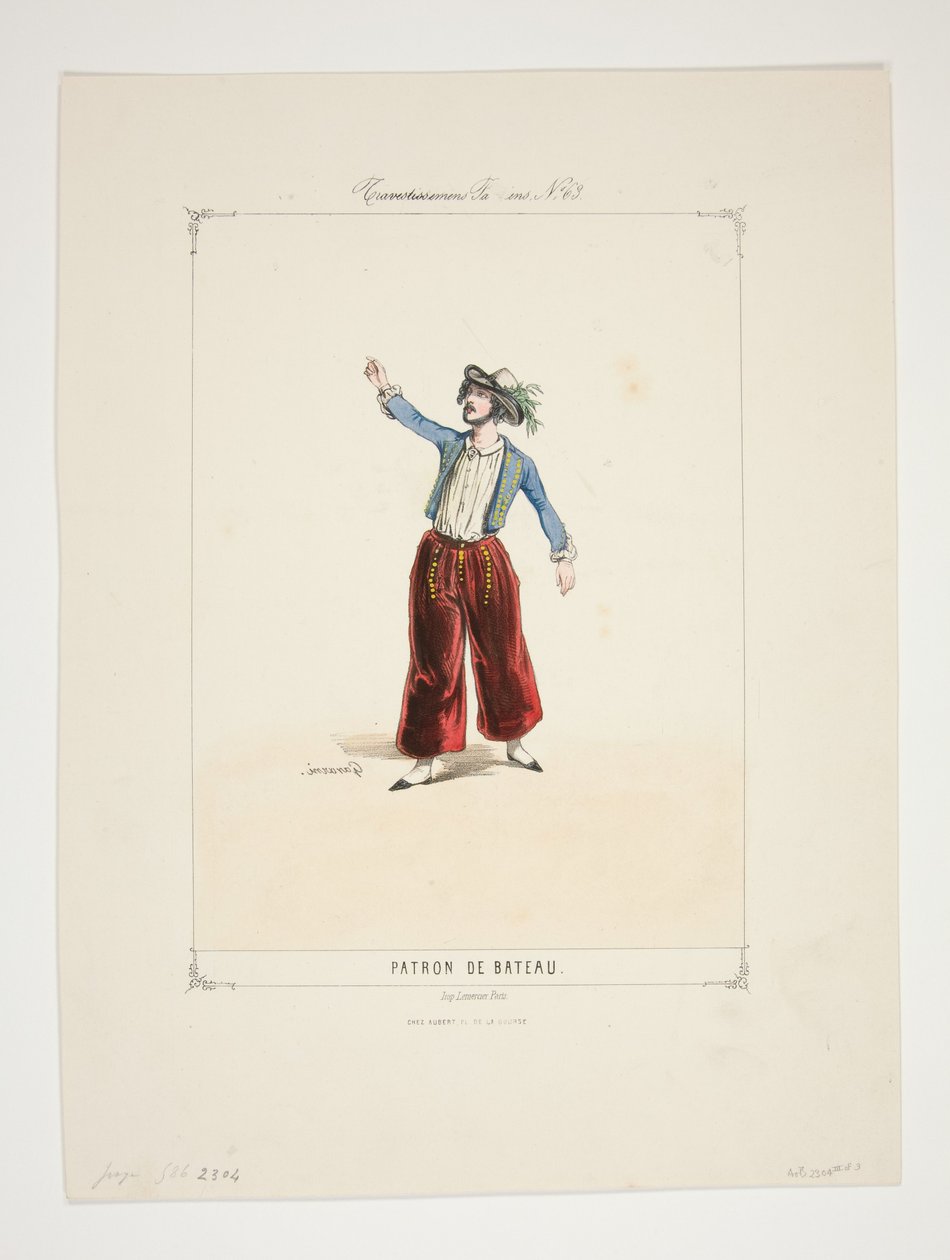 Patron de bateau. Chemise de mérinos. ... - Paul Gavarni