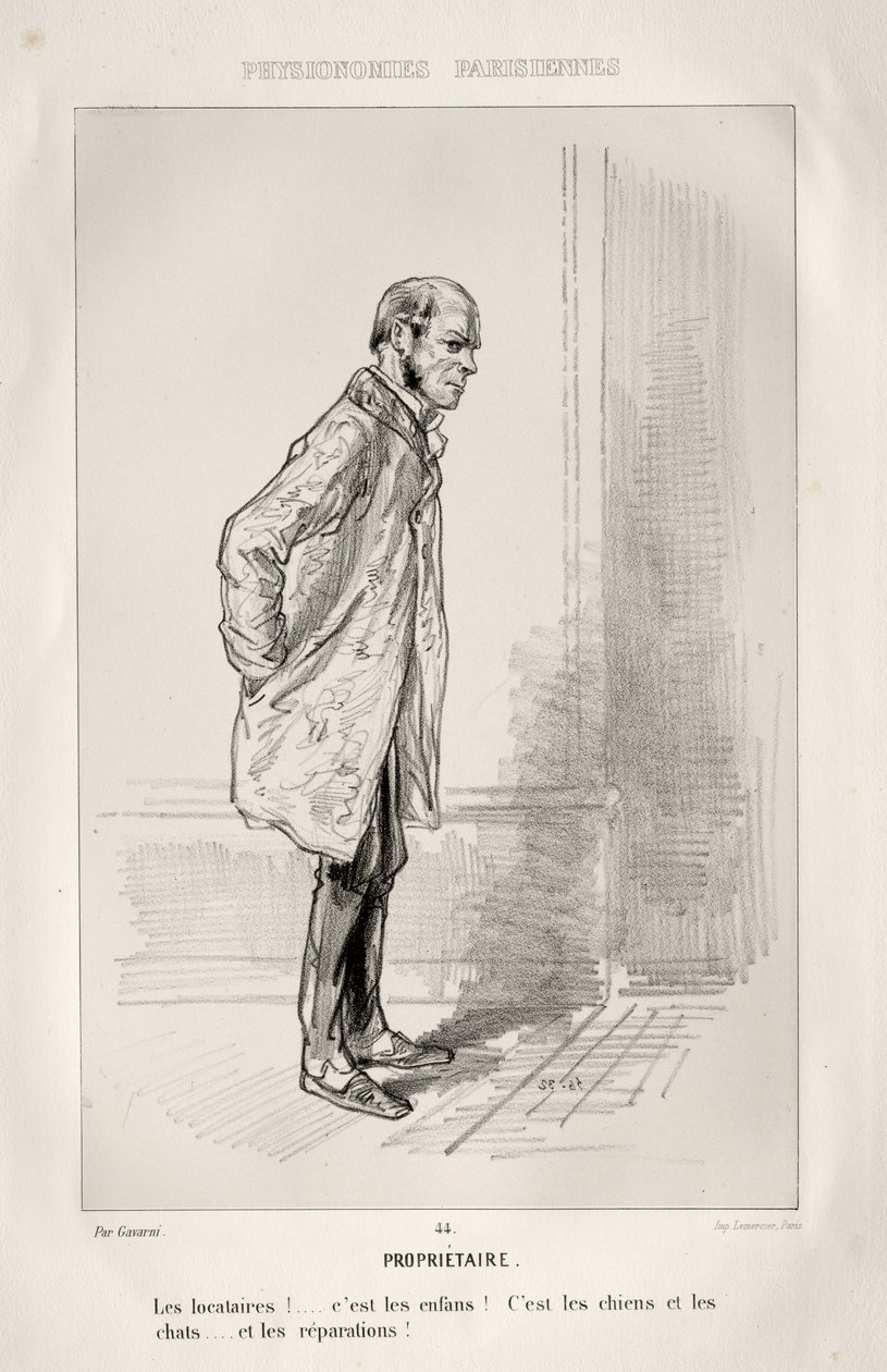 Propriétaire - Paul Gavarni