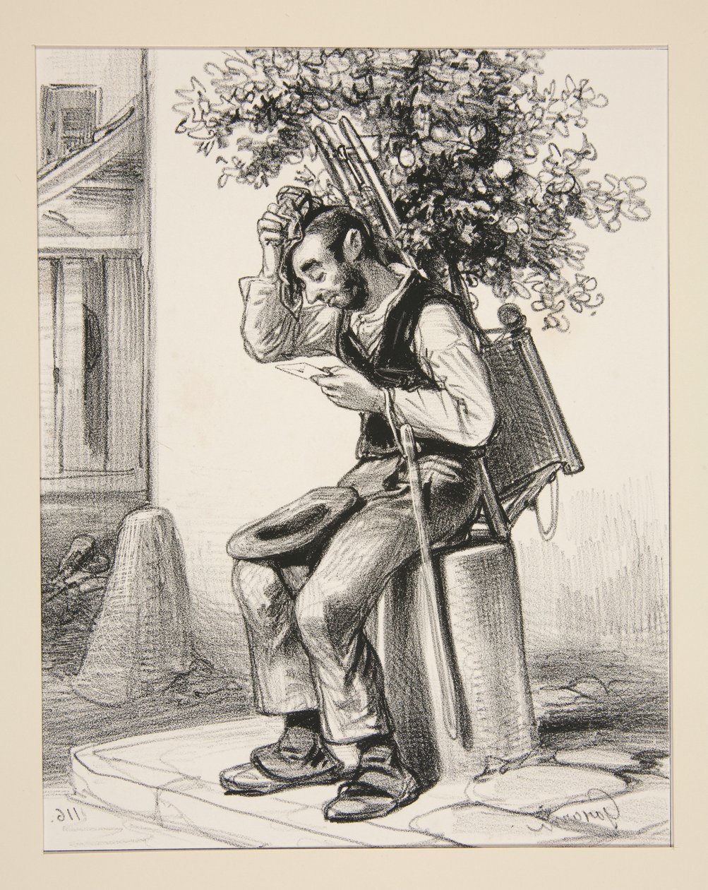 Recevez en attendant ce leger acte... - Paul Gavarni