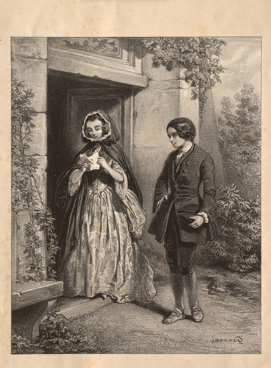 Rousseau et Madame de Warens - Paul Gavarni