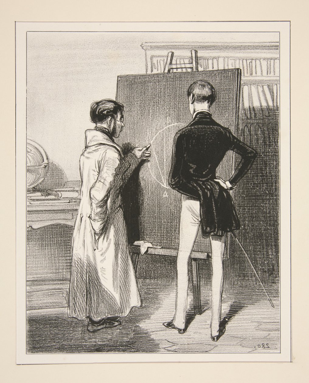 Supplice de la géométrie. - Paul Gavarni