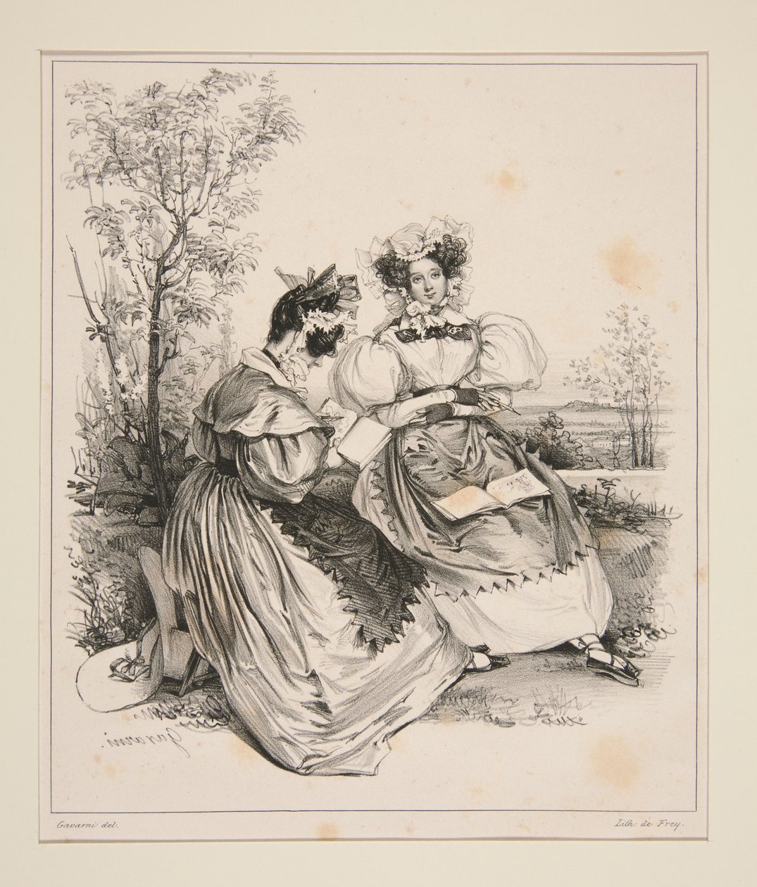 Toilette de campagne - Paul Gavarni