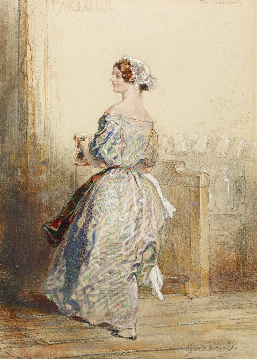 La serveuse de bar - Paul Gavarni
