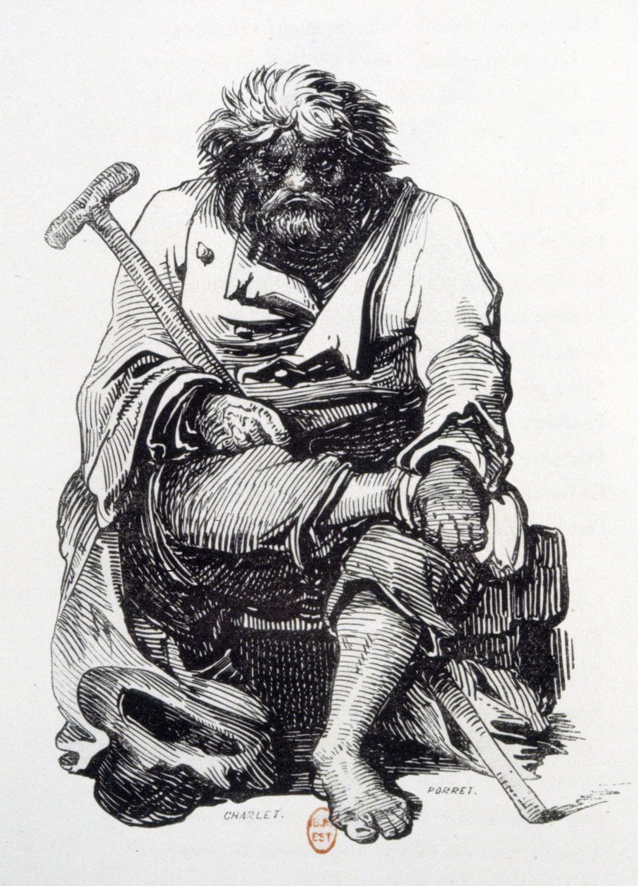 Le mendiant - Paul Gavarni